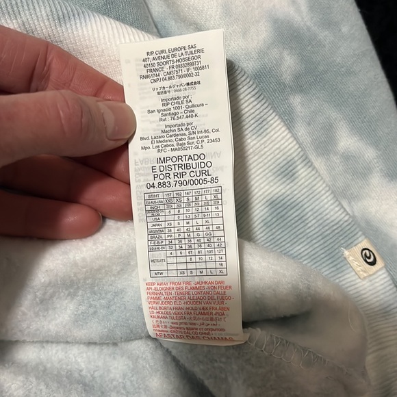 Rip Curl oversized tie dyed sweat shirt - Picture 10 of 15